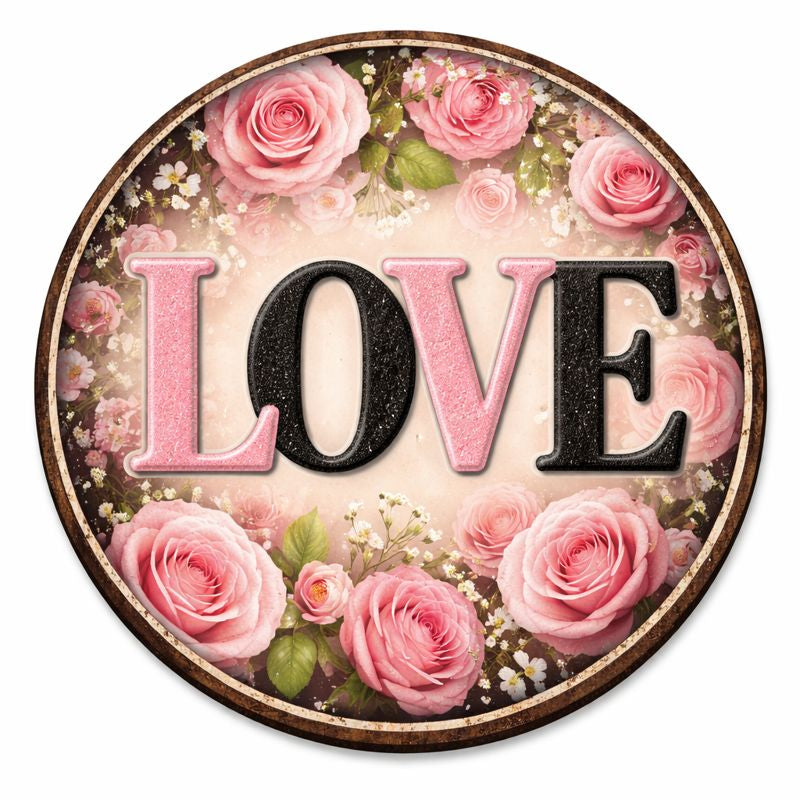 Love wreathe sign
