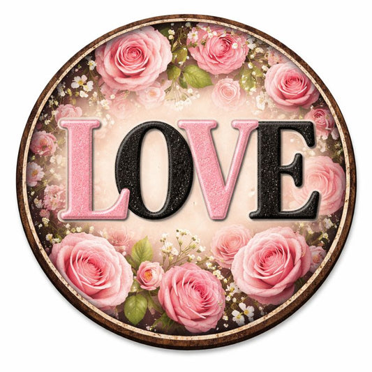 Love wreathe sign